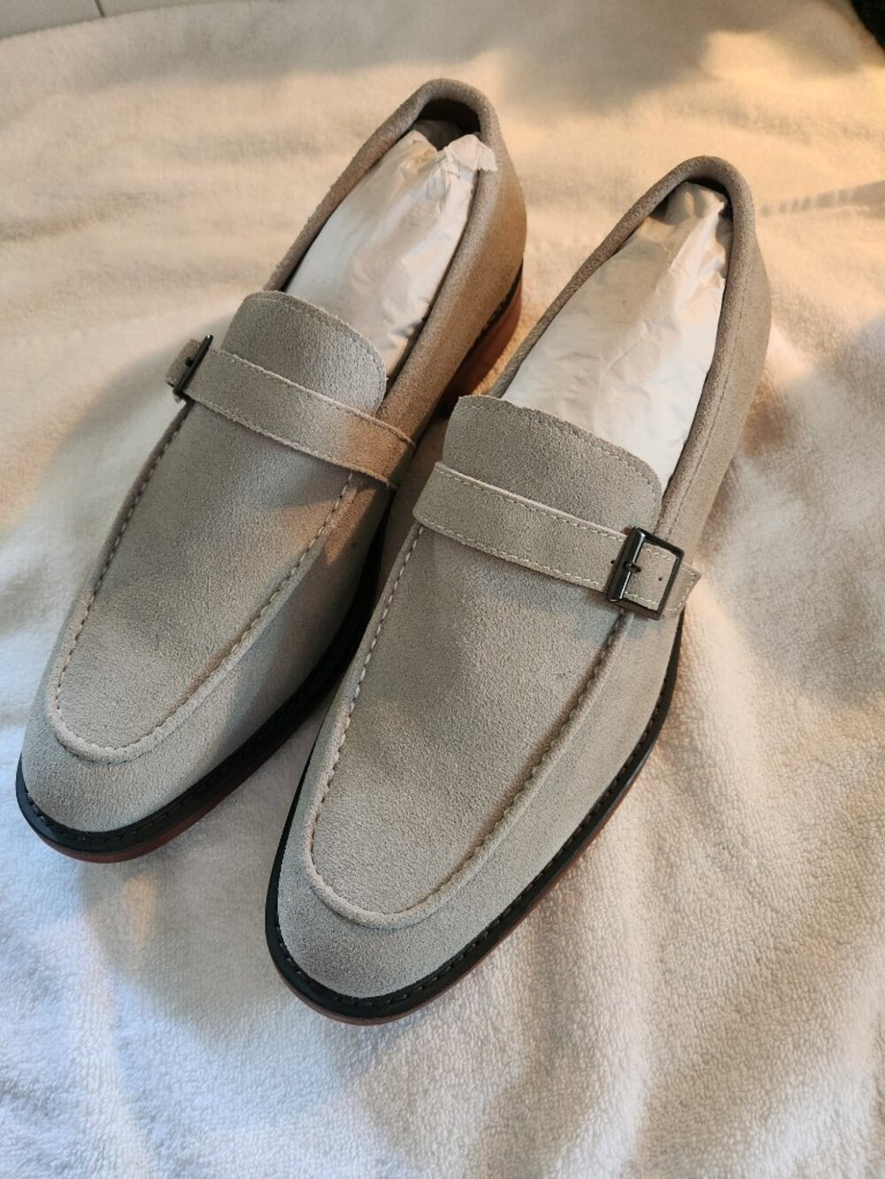 Vintage Foundry Co. Acton Suede Single Monk Strap Loafers Men's 10